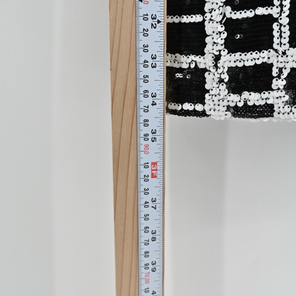 Aidan Mattox‎ Sequin Mini Dress Womens Size 2 Black White Sheath Sleeveless Mesh - Picture 5 of 15